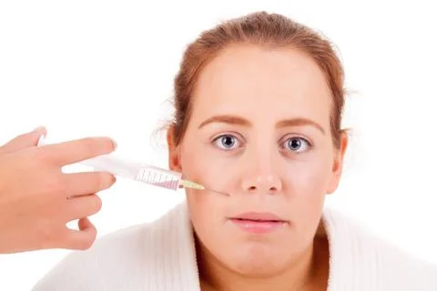 Botox injection Stock Photos