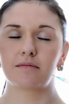 Botox injection Stock Photos