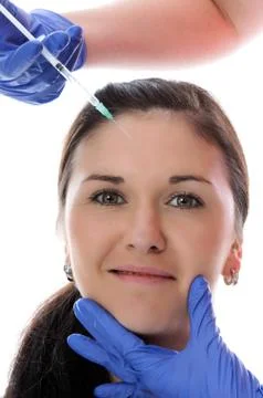 Botox injection Stock Photos