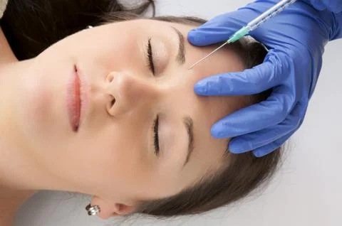 Botox injection Stock Photos