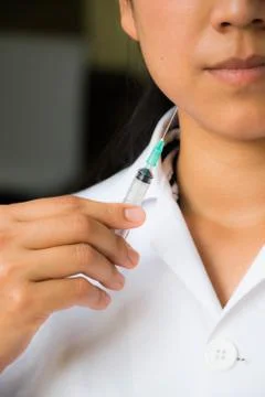 Botox injection Stock Photos