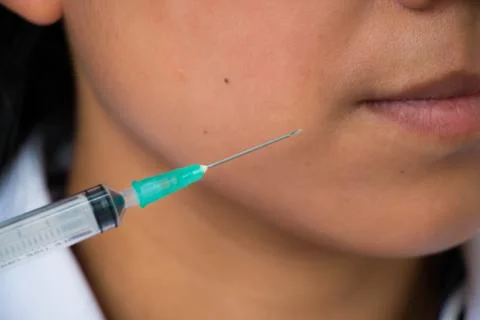 Botox injection Stock Photos