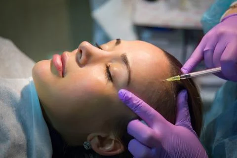 Botox injections Stock Photos