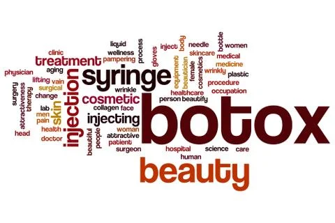 Botox word cloud Stock Illustration