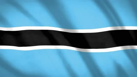 Botsvana Flag  Video stock 188099543
