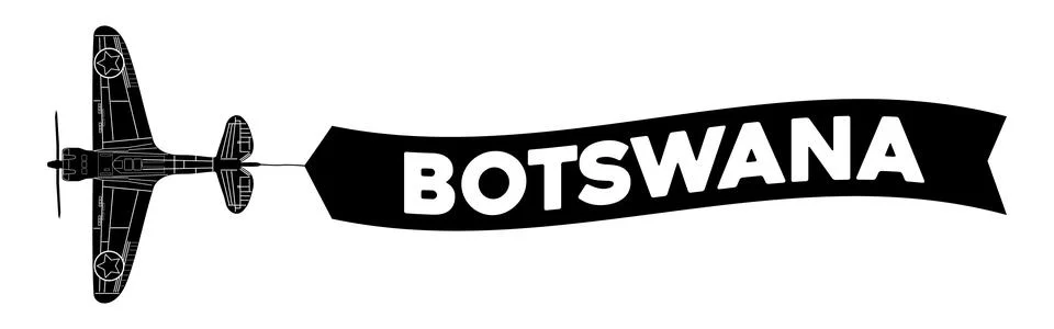 Botswana advertisement banner Stock Illustration