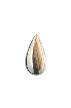 Botswana agate isolated white background Stock Photos