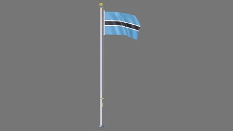 Botswana Animated flag Video stock 329105720