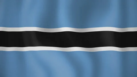 Botswana animated flag. Seamless loop. 4K Stock Footage 145428628