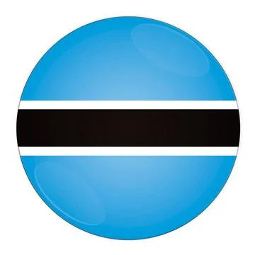 Botswana button with flag Abstract illustration: button with flag from bel... Stock Photos