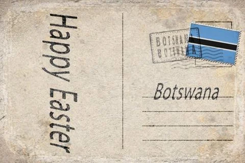Botswana Easter Monday Celebration Background Stock Illustration