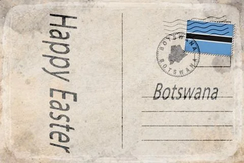 Botswana Easter Monday Celebration Background Stock Illustration
