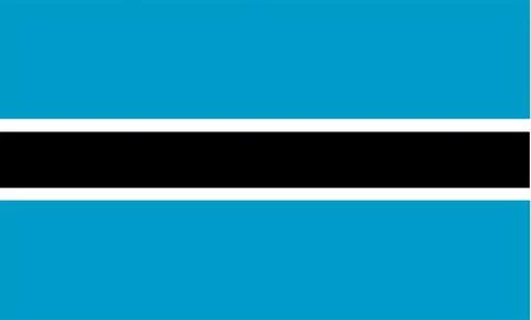 Botswana Flag Design Stock Illustration