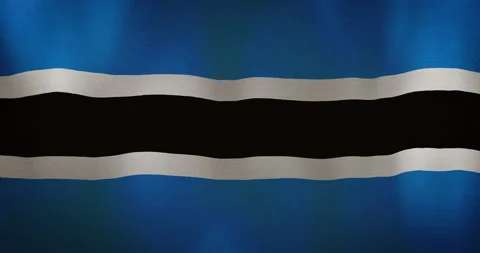 Botswana flag fabric texture waving in the wind. Stock Footage 95309837