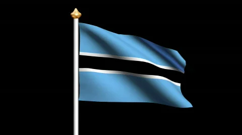 Botswana flag Video stock 562640