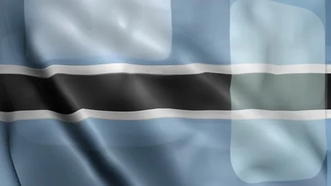 Botswana Flag Stock Footage 133773416