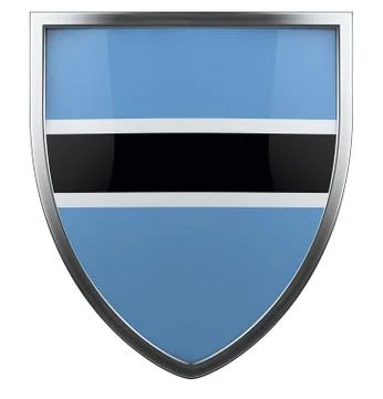 Botswana flag Stock Illustration