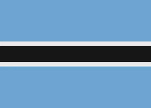 Botswana flag イラスト素材