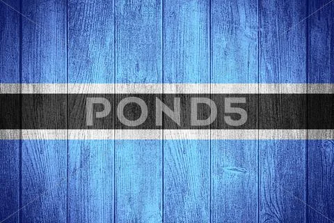 Botswana flag Stock Illustration