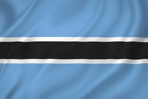 Botswana flag Stock Photos
