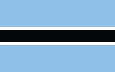 Botswana flag vector graphic. Rectangle Batswana flag illustration. Botswana  Stock-Illustration