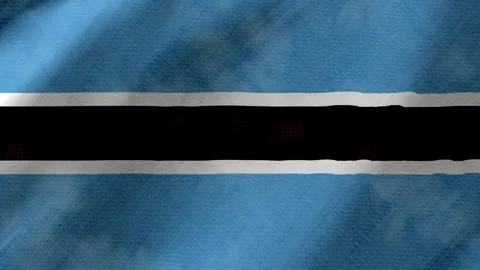 Botswana flag waving background with real fabric texture Stock Footage 291600529