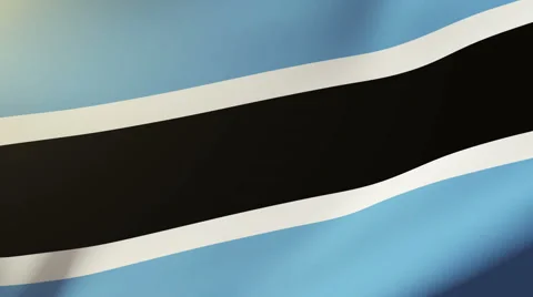 Botswana flag waving in the wind. Looping sun rises style.  Animation loop Stock-Footage 48812638