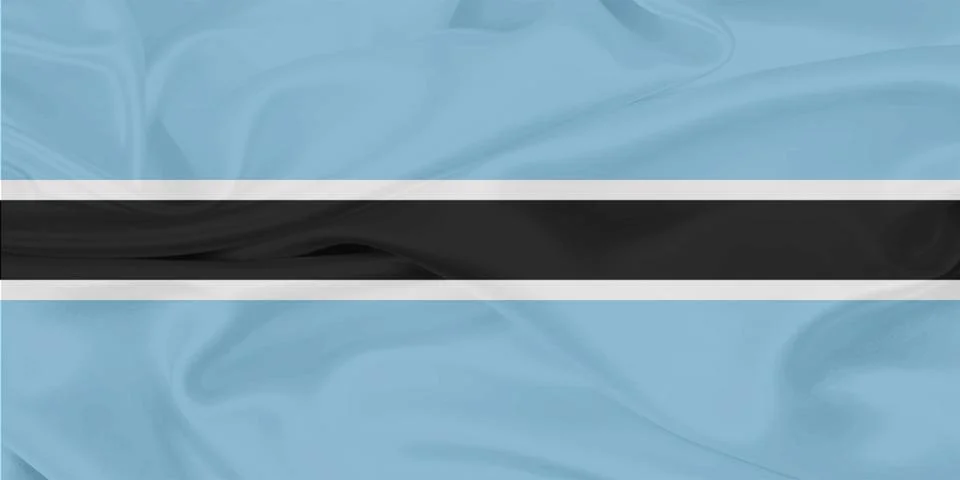 Botswana Flag Wind Waving Stock Photos