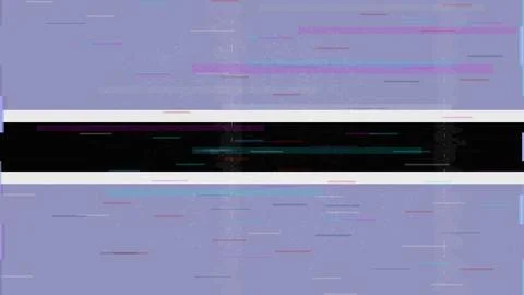 Botswana Glitch Flag Vector - RGB Split Digital Video Frame Design Stockillustratie