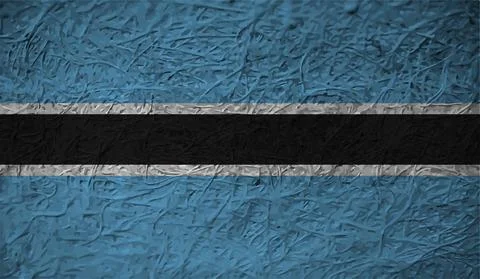 Botswana grunge flag. Vector illustration. Stock-Illustration