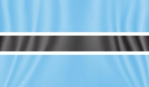 Botswana grunge flag. Vector illustration. Stock Illustration