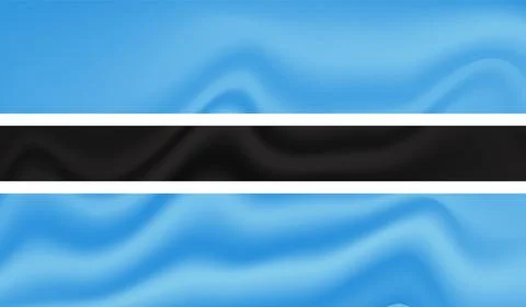 Botswana grunge flag. Vector illustration. Stock Illustration