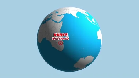 BOTSWANA KANYE ZOOM IN FROM SPACE Stock Footage 177454133