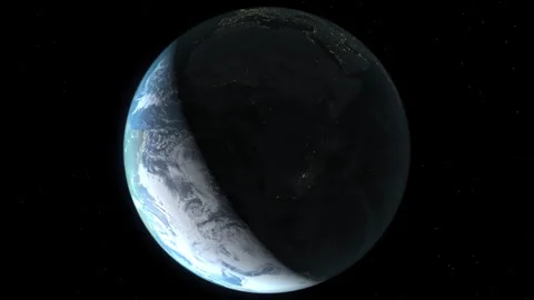 Botswana map on Earth at night Stock Footage 289699131