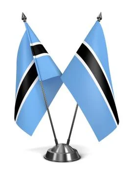 Botswana - Miniature Flags. Stock Illustration