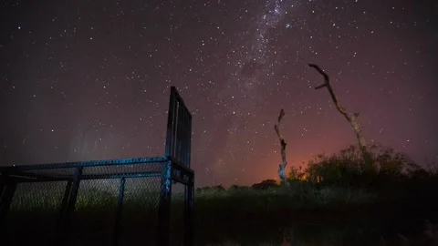 Botswana Night Sky Timelapse Stock Footage 208875503