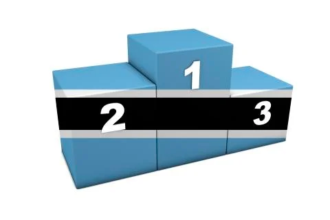 Botswana podium Stock Illustration