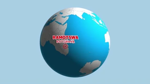BOTSWANA RAMOTSWA ZOOM IN FROM SPACE Stock Footage 177454284