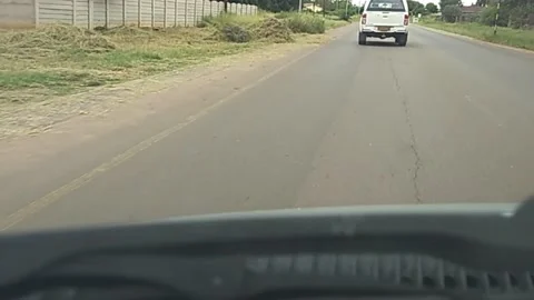 Botswana Road trip by car Stock Footage 197052186
