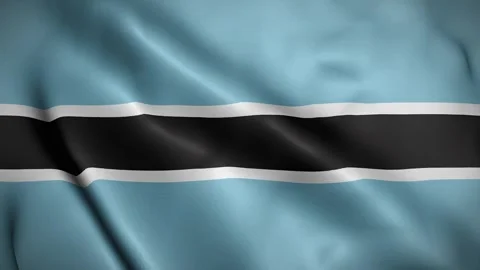 Botswana waving flag, 4k Botswanan Flag Waving Animation Vidéo 263801075