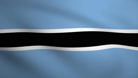 Botswana Waving Flag Background Animation. Looping seamless 3D animation. M.. Stock Footage 257172787