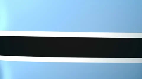 Botswana Waving Flag Stock Footage 10761601
