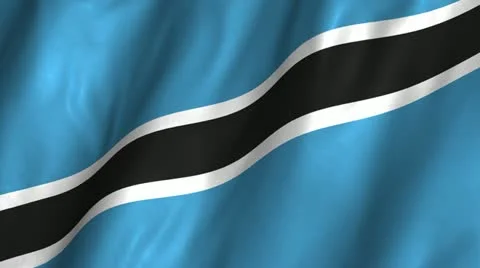 Botswana Waving Flag Video stock 12243469
