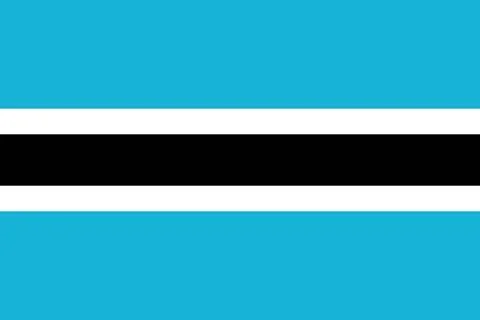 Botswana waving flag pattern background. Realistic national flag design. Ab.. Illustrazione stock