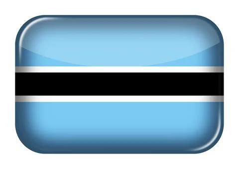 Botswana web icon rectangle button 스톡 일러스트