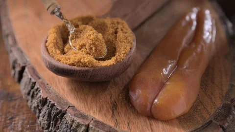 Bottarga, dried roe of mullet. Sardinian Food Video stock 207827663