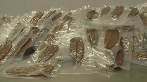 Bottarga packaged with plastic Stock Footage 71202891