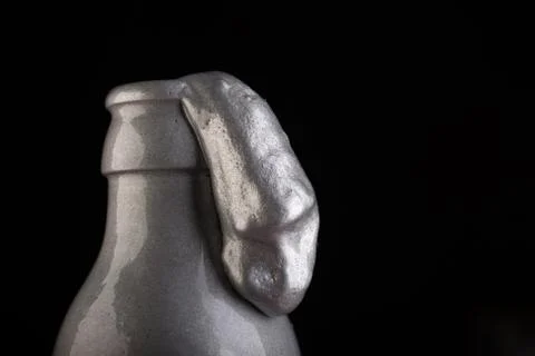 Bottl on black background studio shot Stock Photos