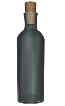 Bottle - 3D render Stock Illustration