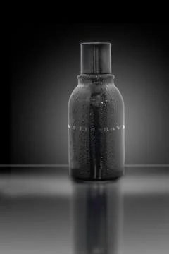 Bottle of aftershave 스톡 사진